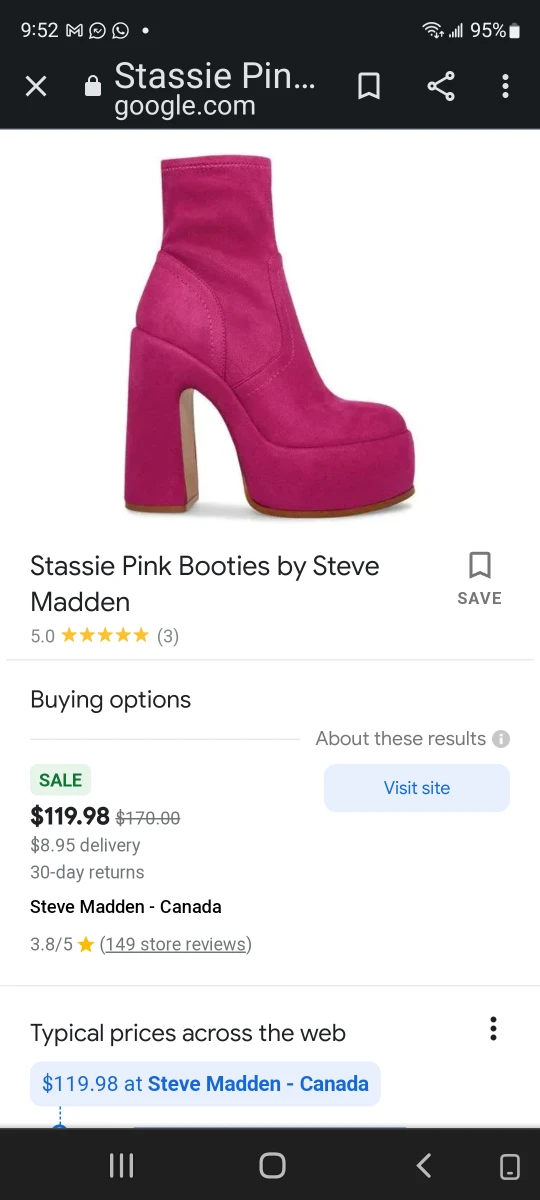 PARTY GIRL METALLIC PINK BOOTS - photo 4