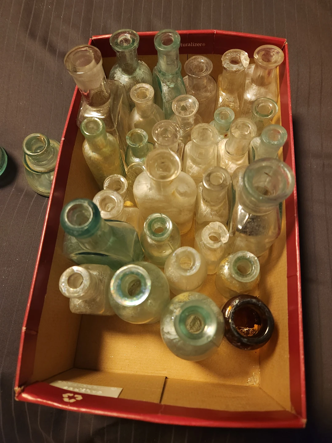 True vintage glass bottles image indicator(5)