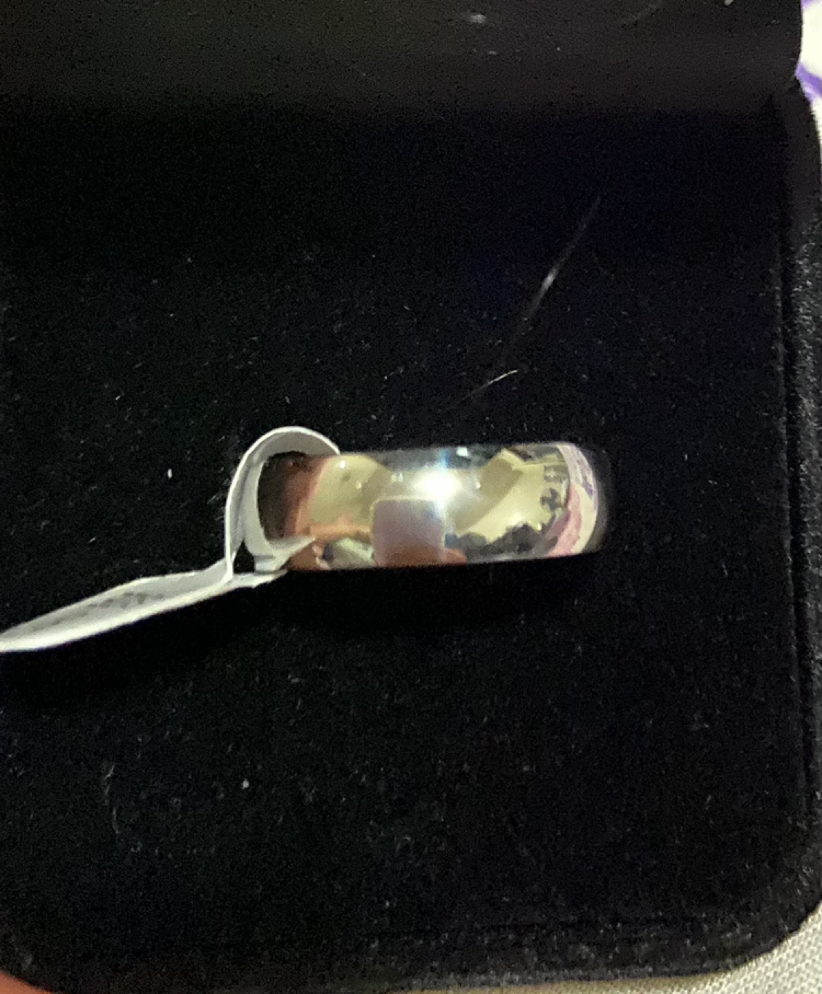 New silver plated ring