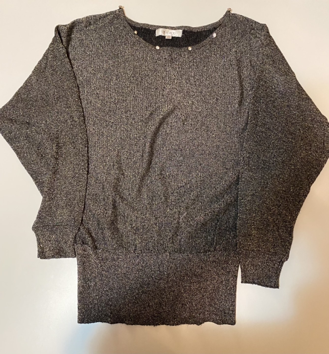 Dark Grey and Golden Sweater thumbnail