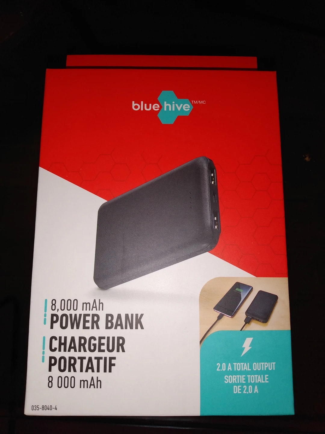 Brand New duel  8,000 mAh power bank output