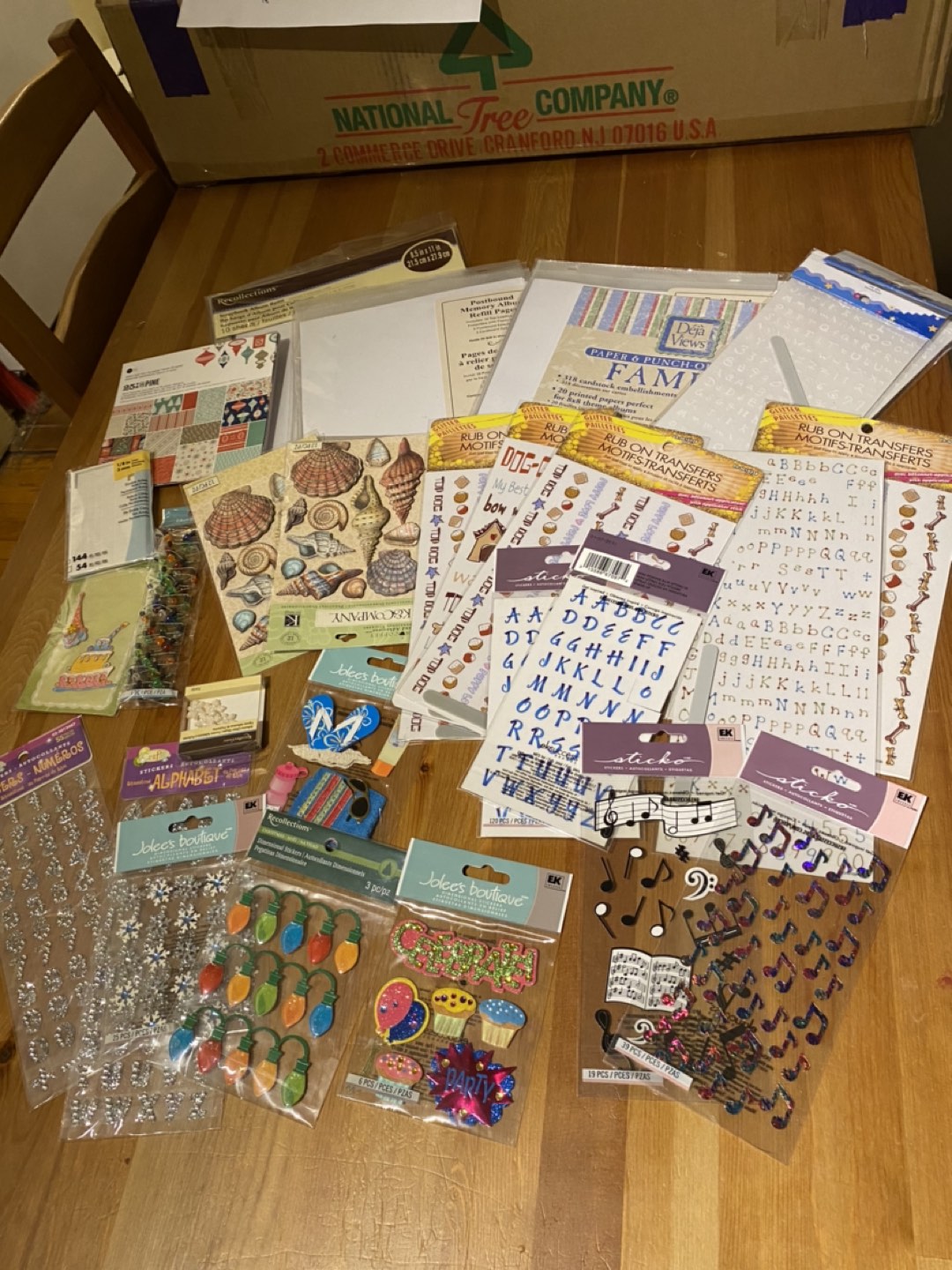 GIANT LOT of BNIP and EUC Scrapbooking Supplies