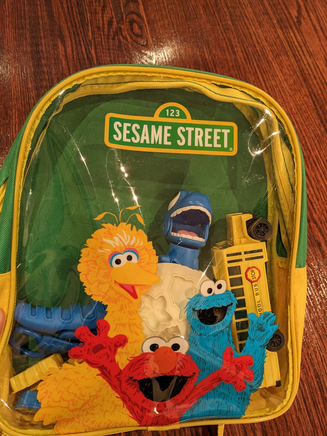Sesame street clear backpack with goodies #freecycle thumbnail