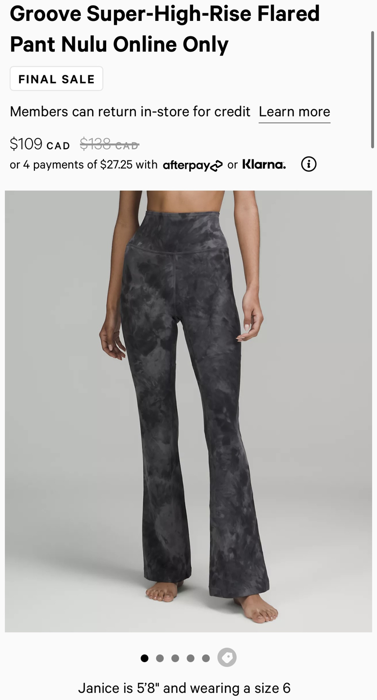 Brand new Lululemon Flared Pant Nulu