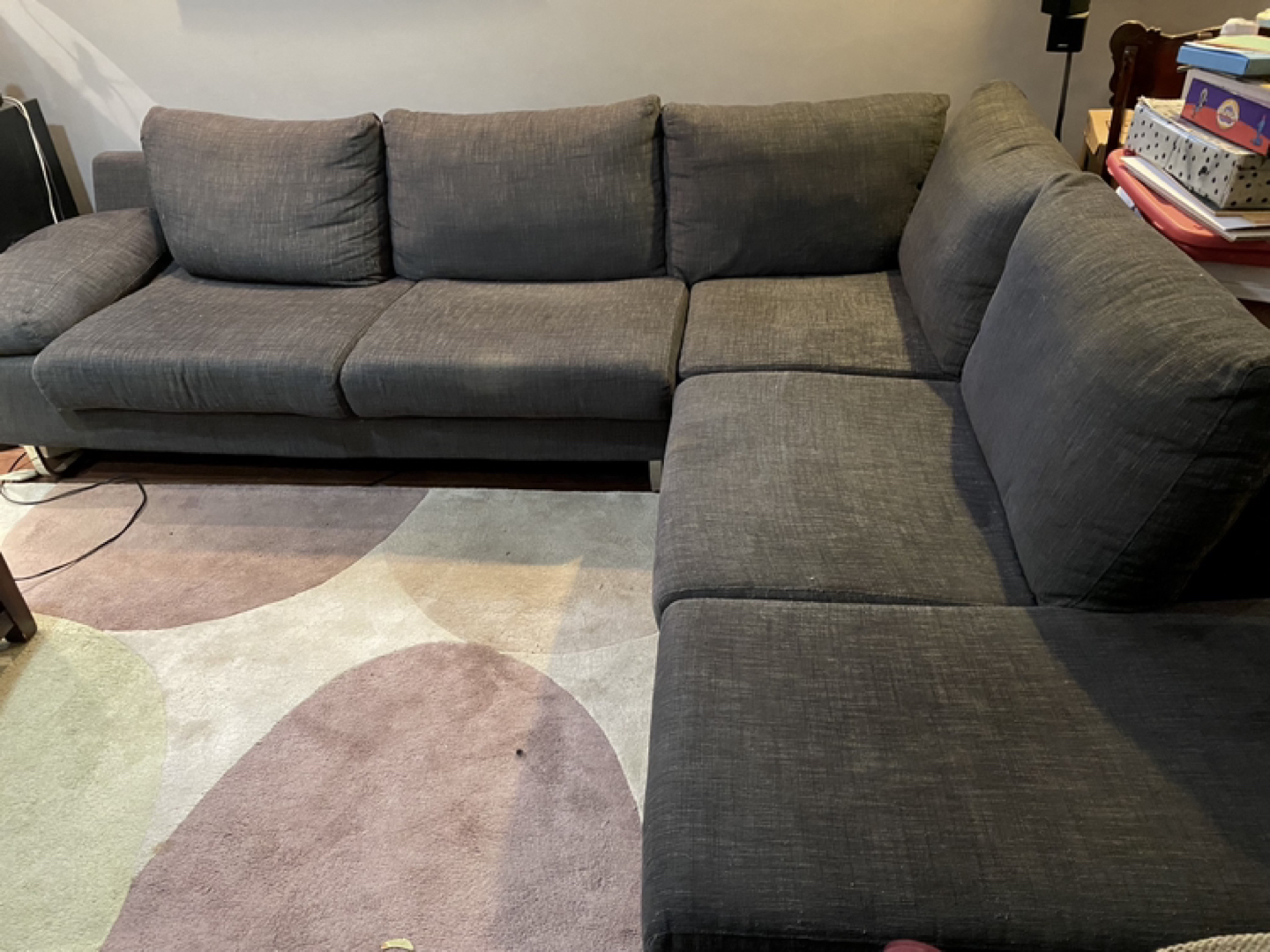 Modern sectional sofa ready for Christmas!