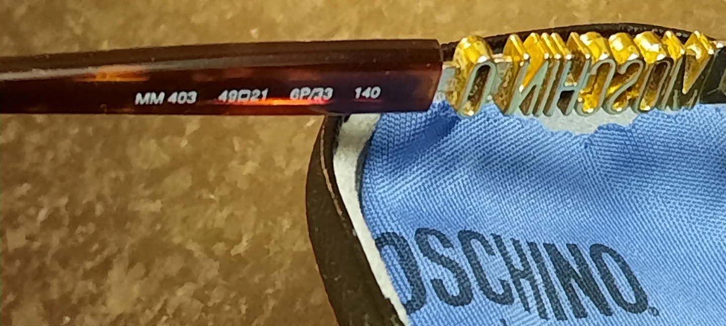 MOSCHINO MM403 6P/33 GOLD TORTOISE VINTAGE SUNGLASS image indicator(7)