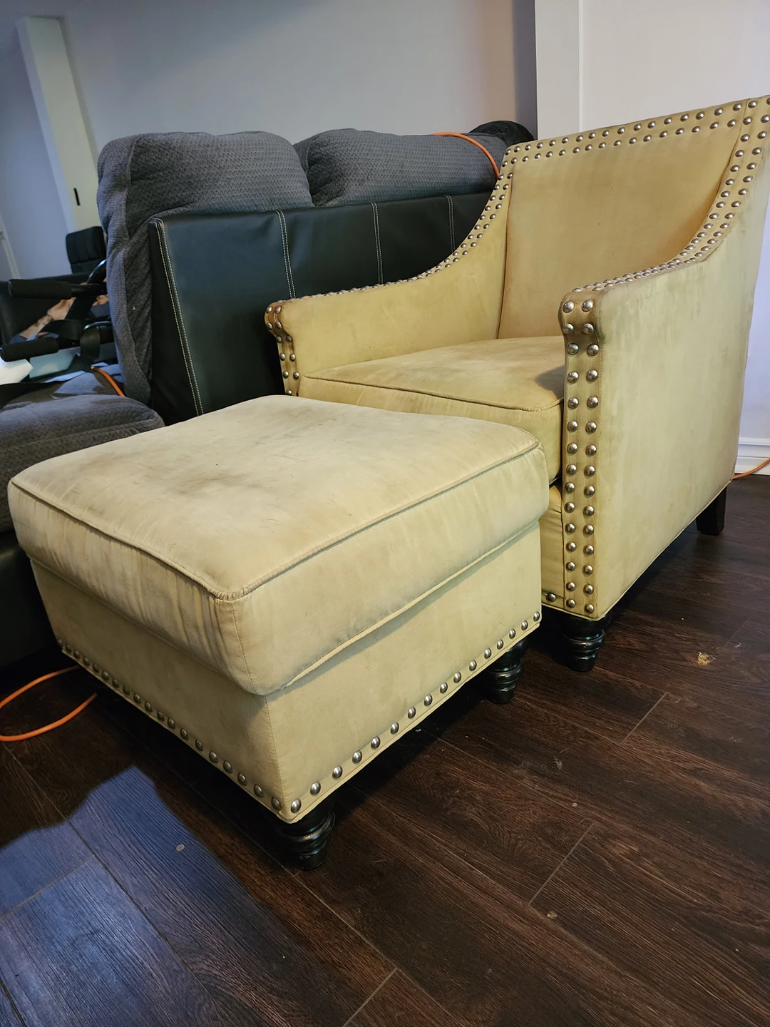 chair and ottoman
