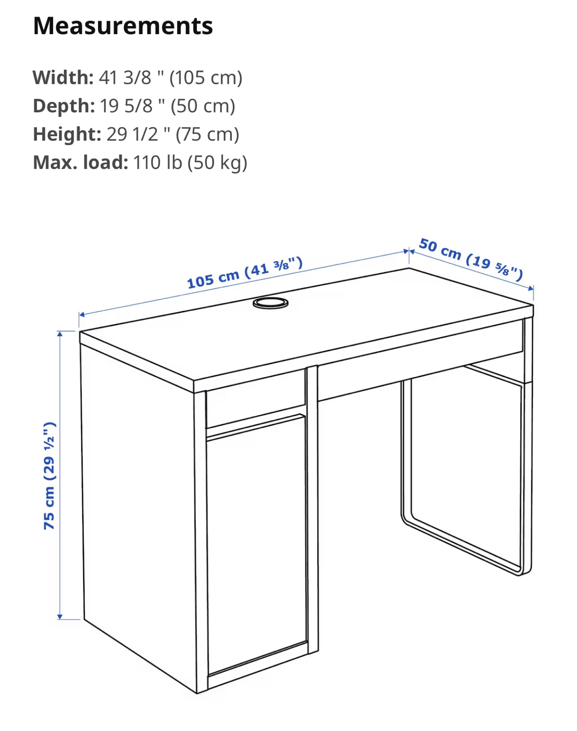 Ikea Micke desk for sale - photo 4