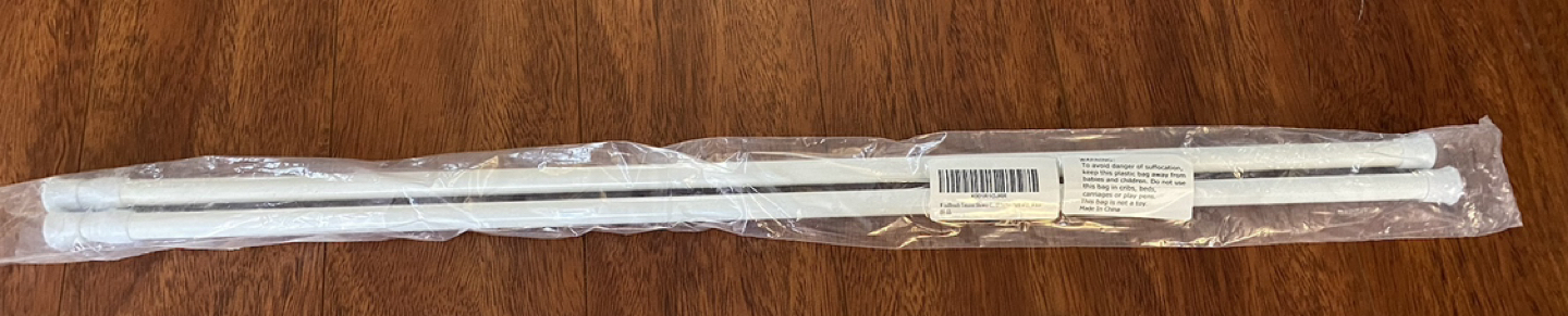 Tension shower curtain rods 28-48 inches pack of 2