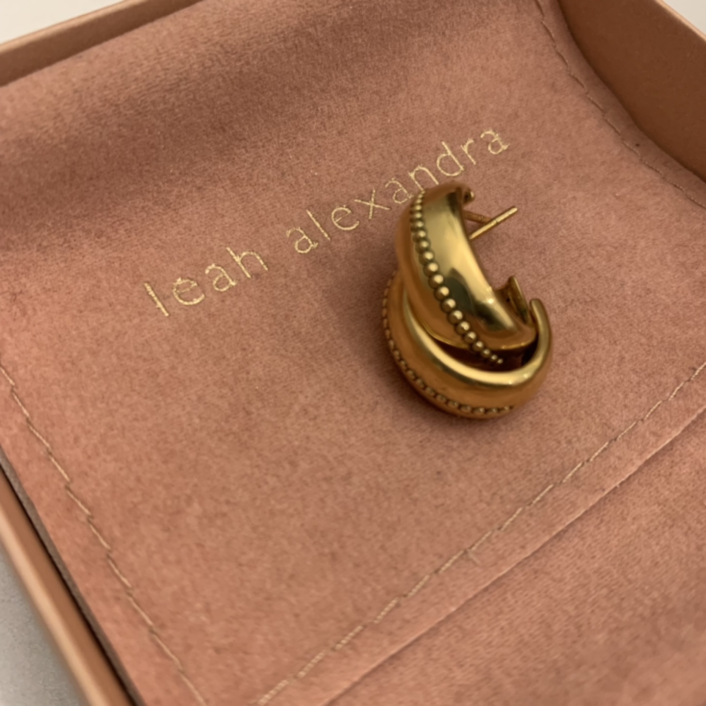 Leah Alexandra Roma Hoop Earrings image indicator(2)