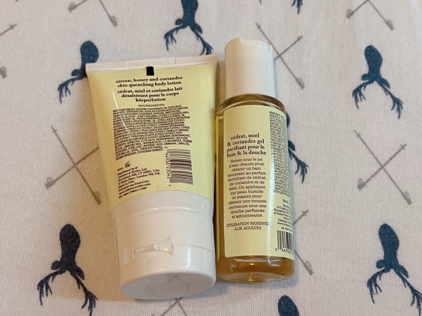 Crabtree &Evelyn Citron Shower Gel + free Body Lotion Used 💝 - photo 2
