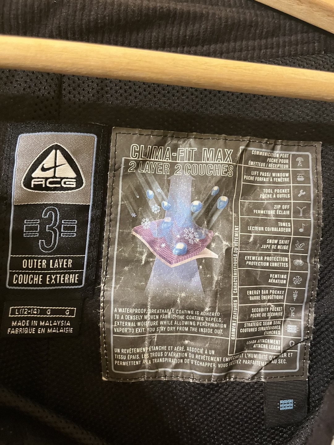 ACG  NIKE snow pants large size 12-14 - photo 2