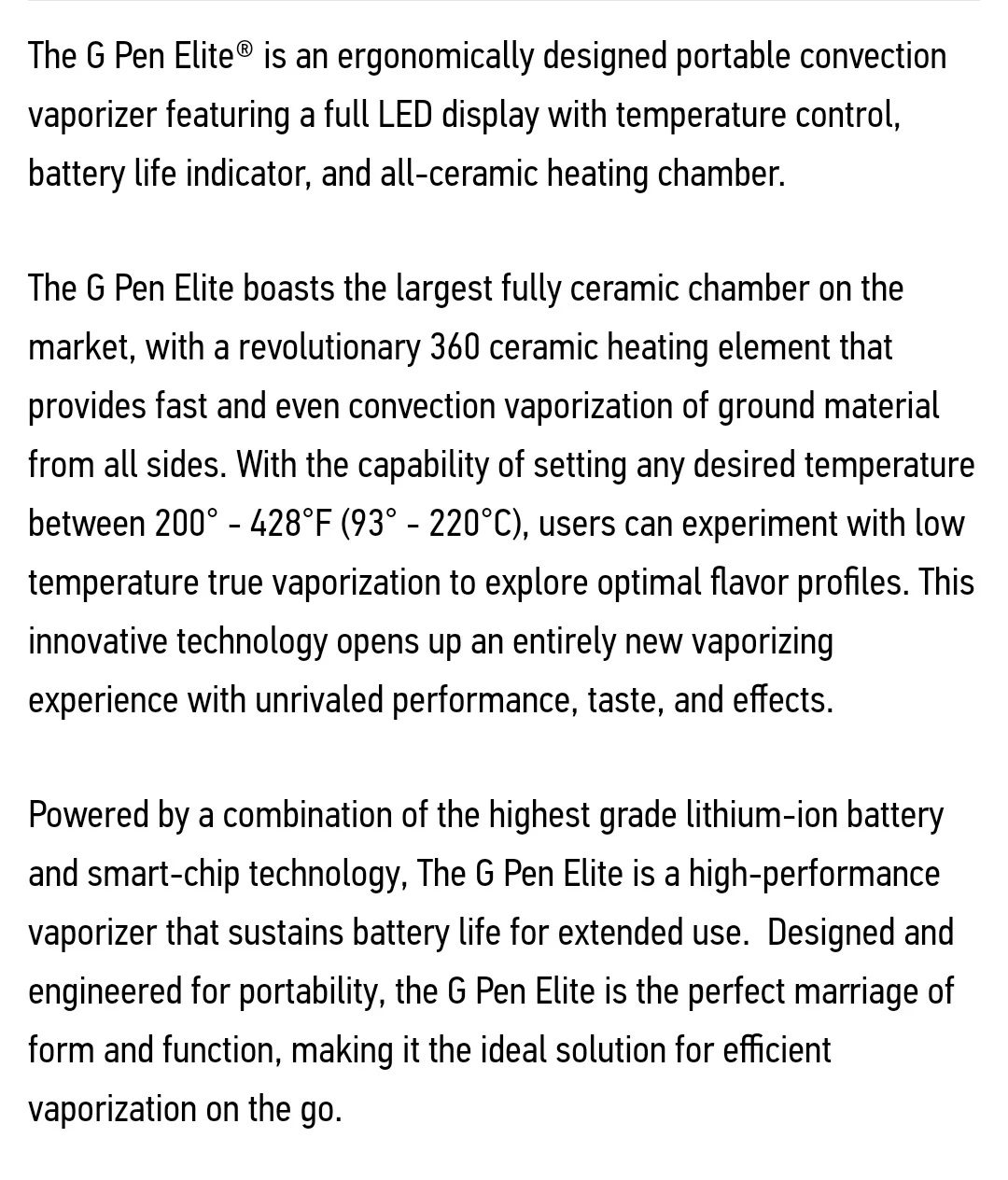 G Pen Elite Vaporizer for "flower" image indicator(3)