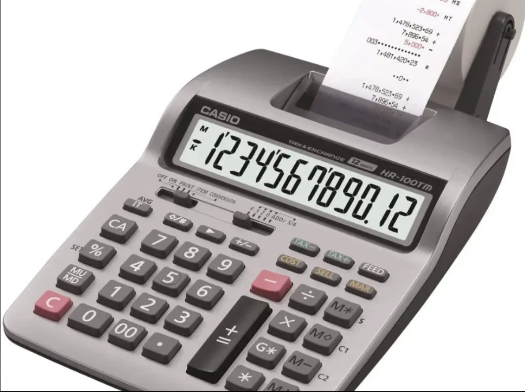 Casio HR-100TM 2-Color Printing Calculator - photo 4