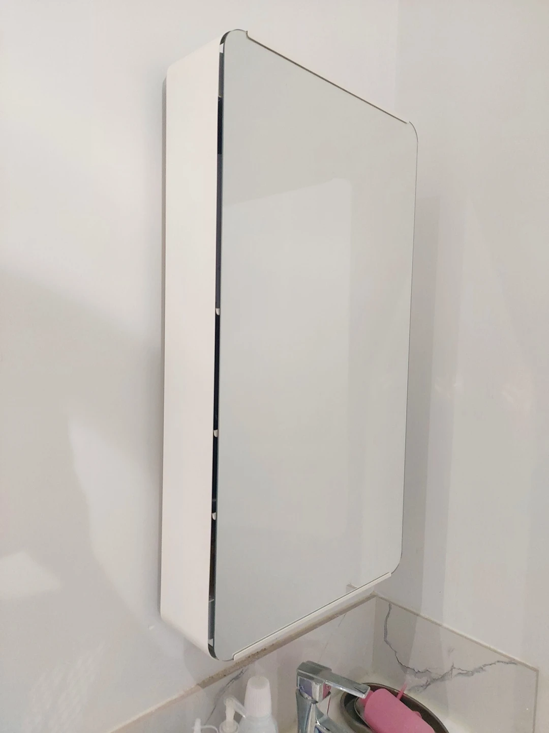 Ikea bathroom drug cabinet with mirror