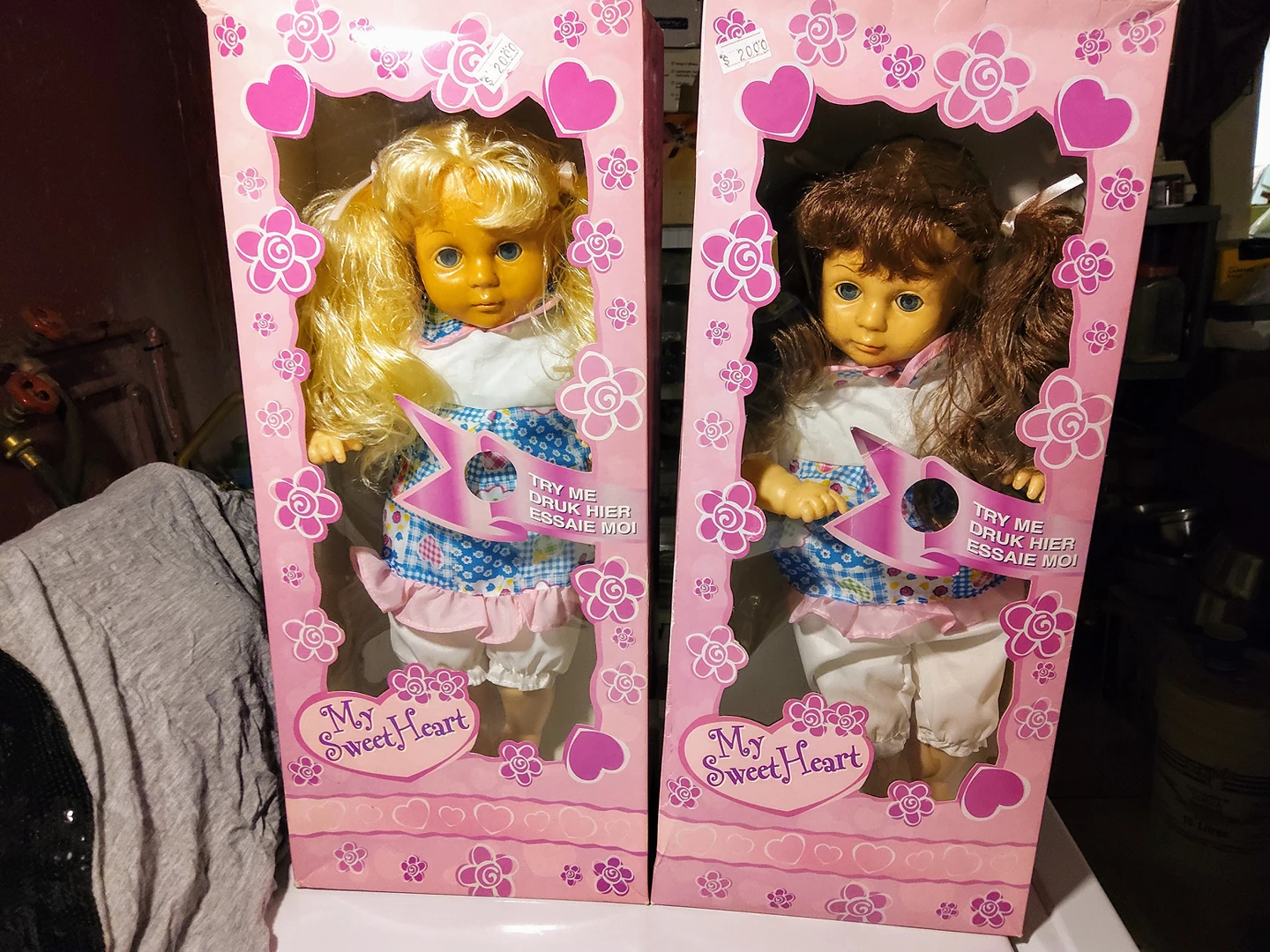 spoon set and lamp,singing doll - photo 2