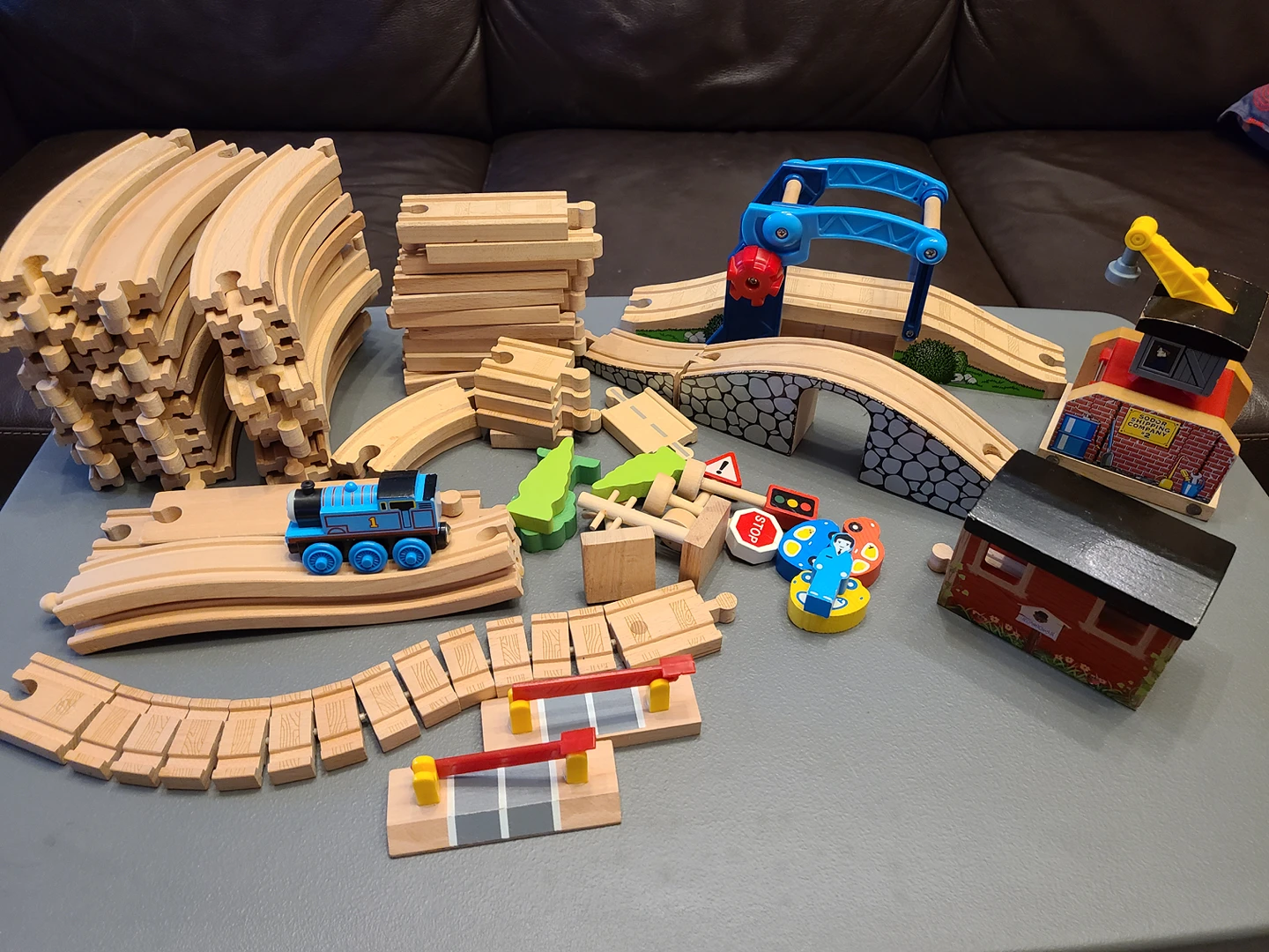 Thomas and Friends. Wooden train set + trains assortment thumbnail