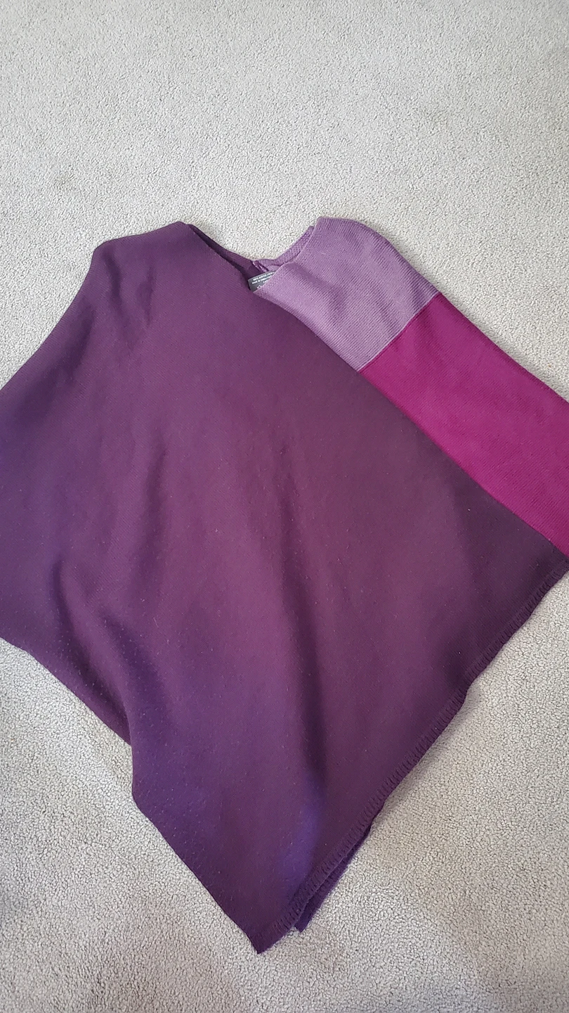 #freecycle poncho colour bloc
