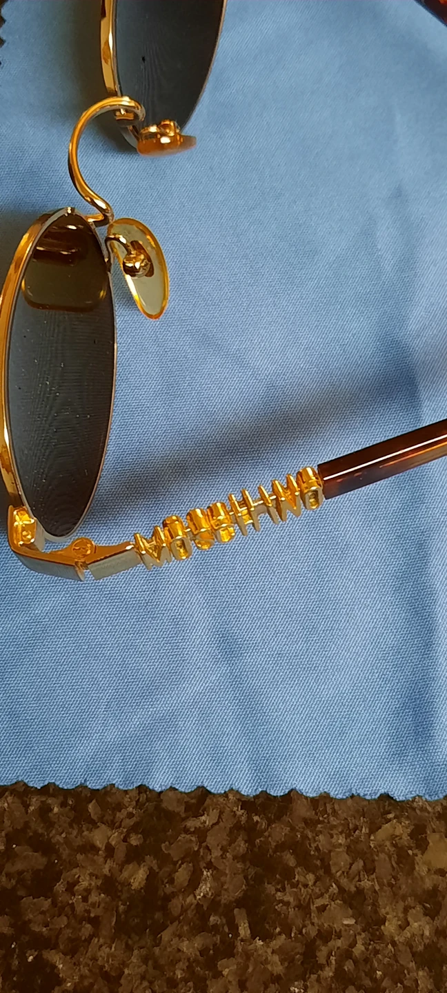MOSCHINO MM403 6P/33 GOLD TORTOISE VINTAGE SUNGLASS image indicator(4)