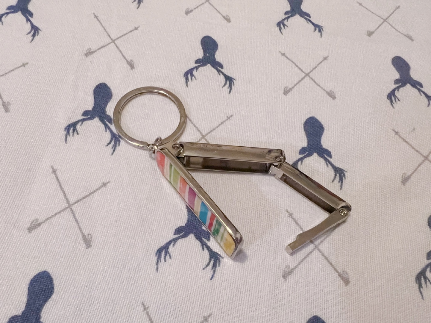 Rainbow Key Chain #freecycle - photo 3