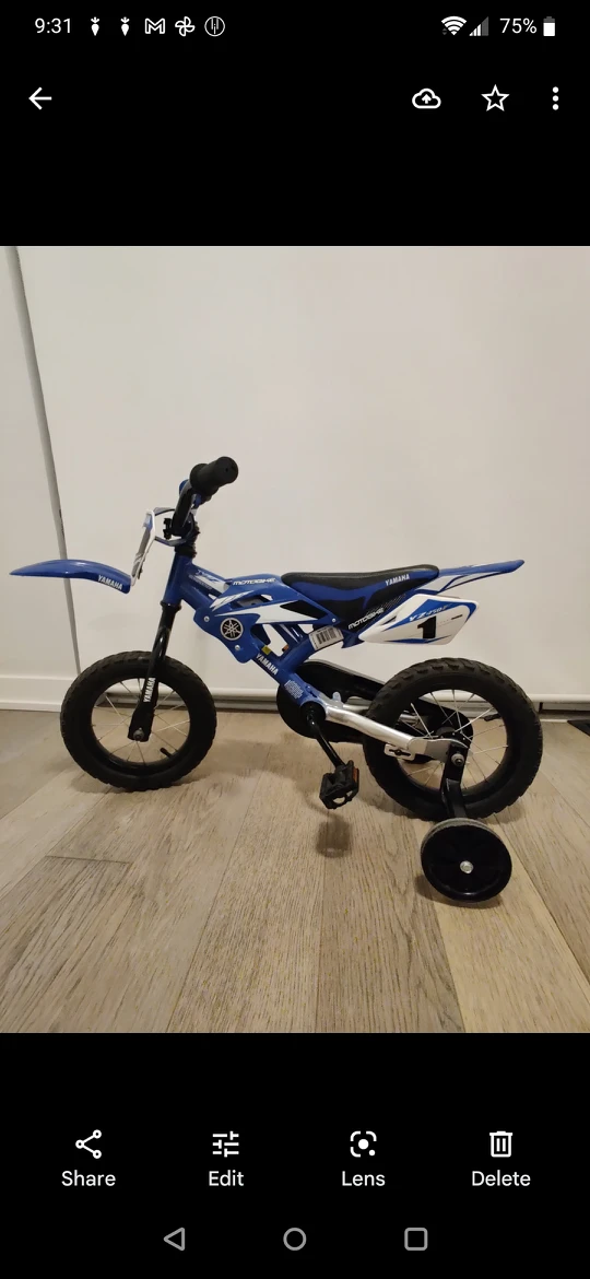 Yamaha 12" Moto BMX Bike, Blue - photo 2