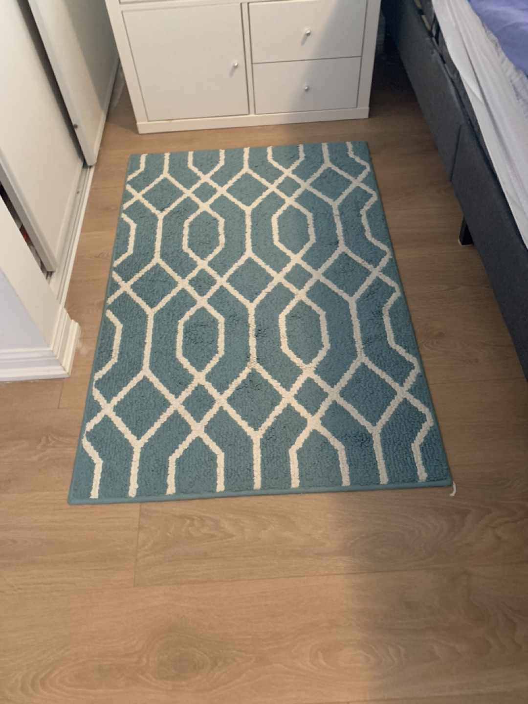 2 matching decorative area rugs