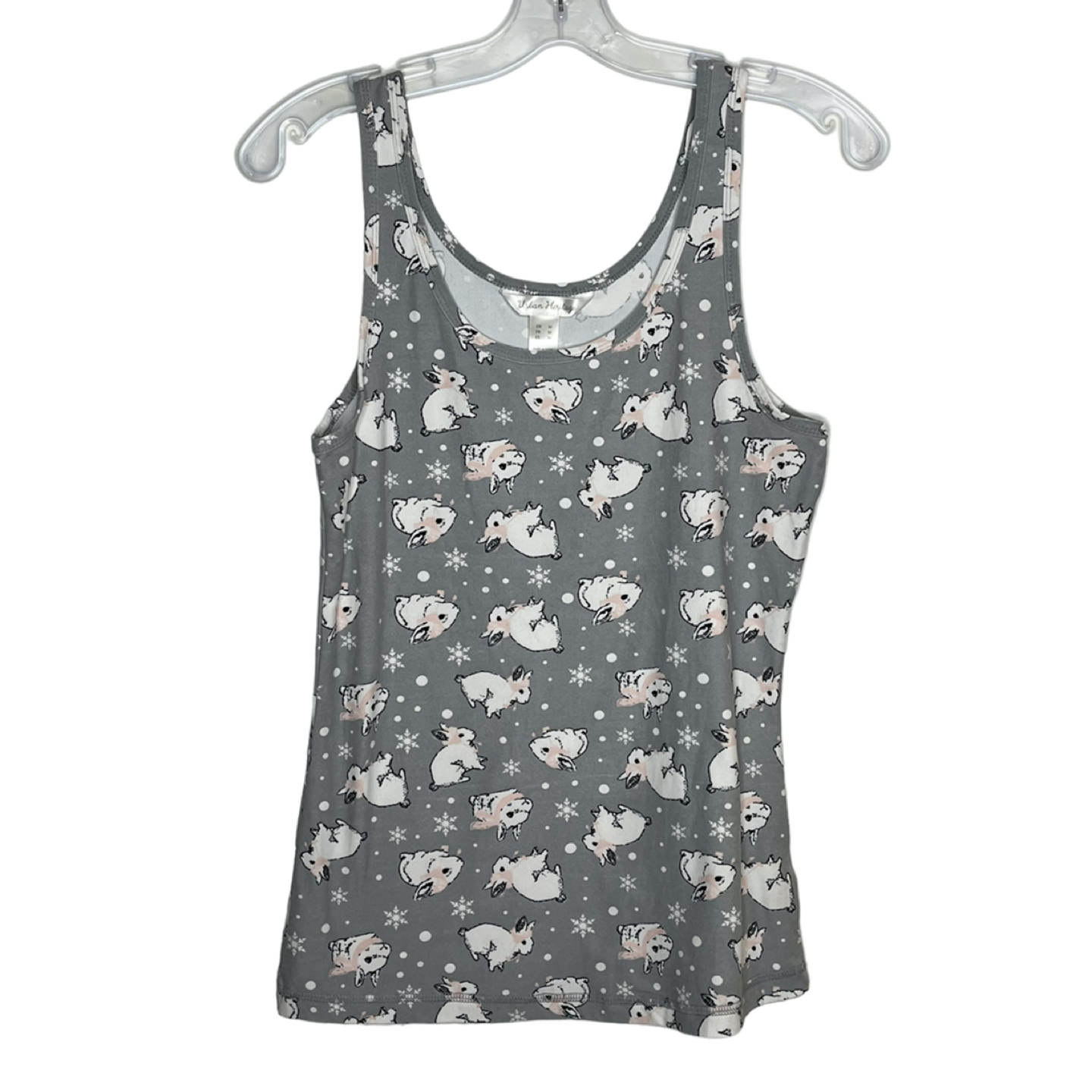Urban Heritage Sz M Bunny White Rabbit Tank Top Soft Snowflake thumbnail