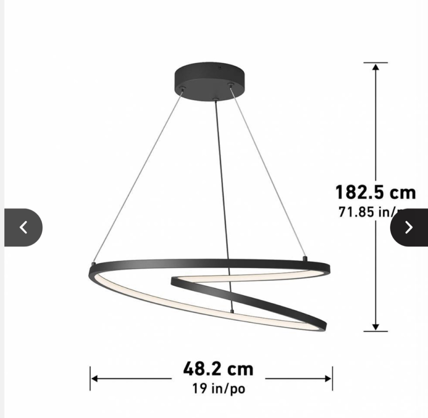 New in box LED pendant light thumbnail