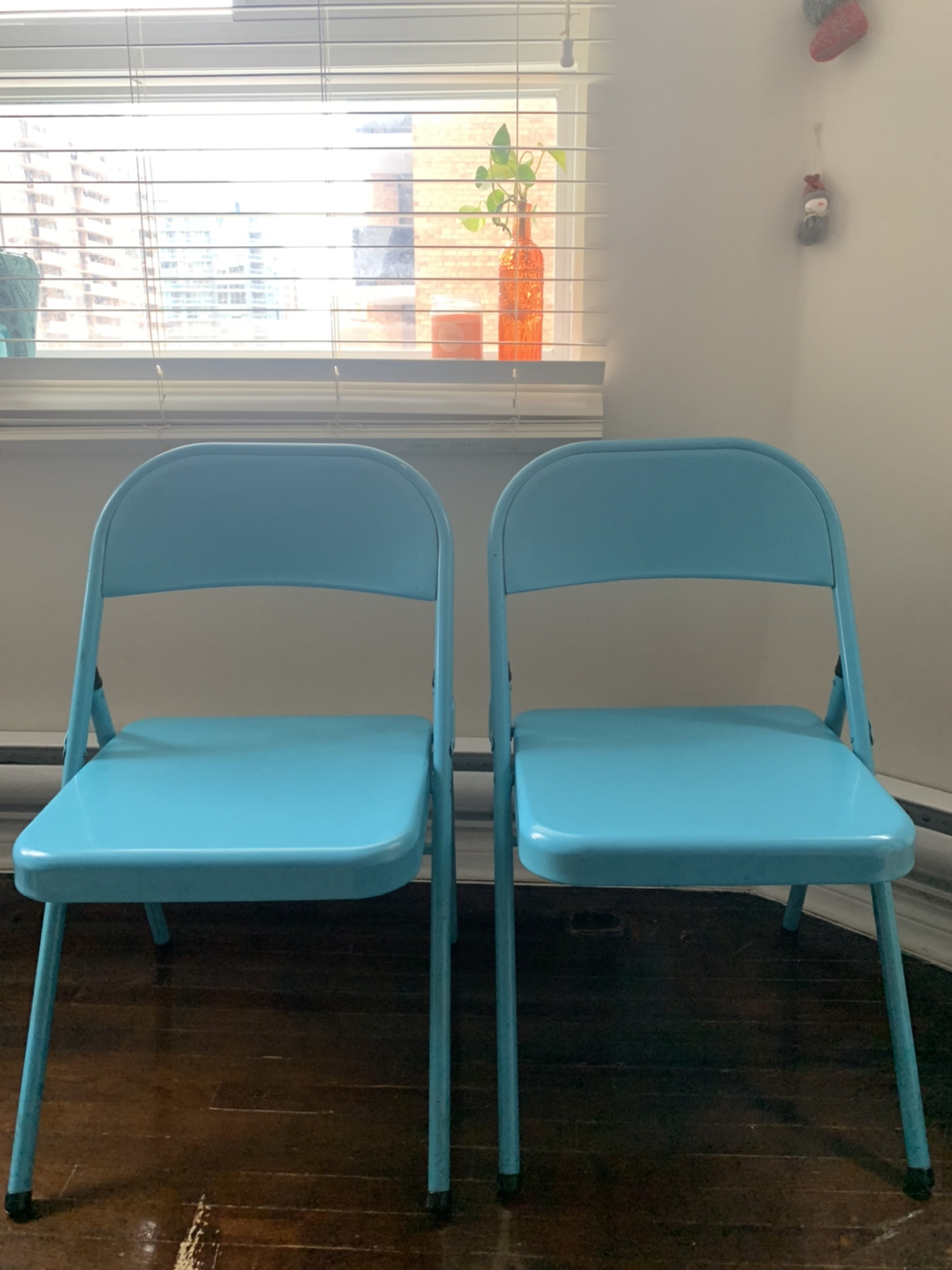 Metal chairs