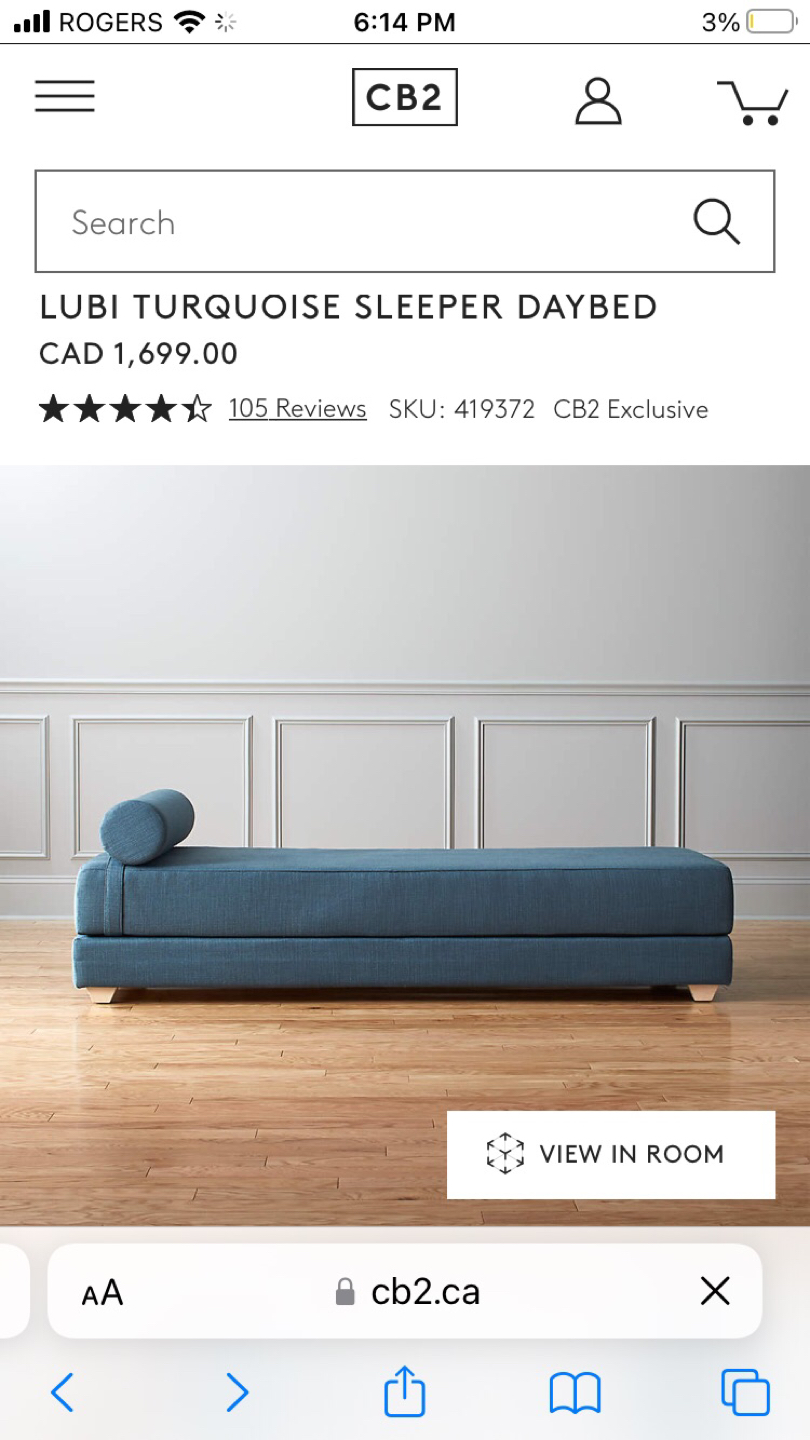 Cb2 day bed
