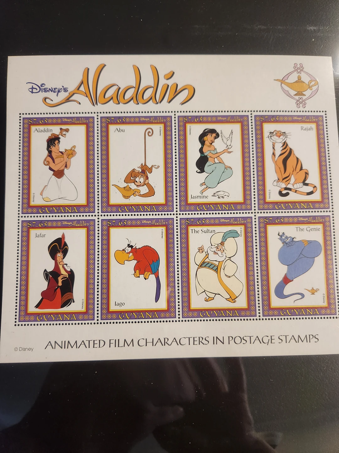 1993 stamp sheet -Alladin