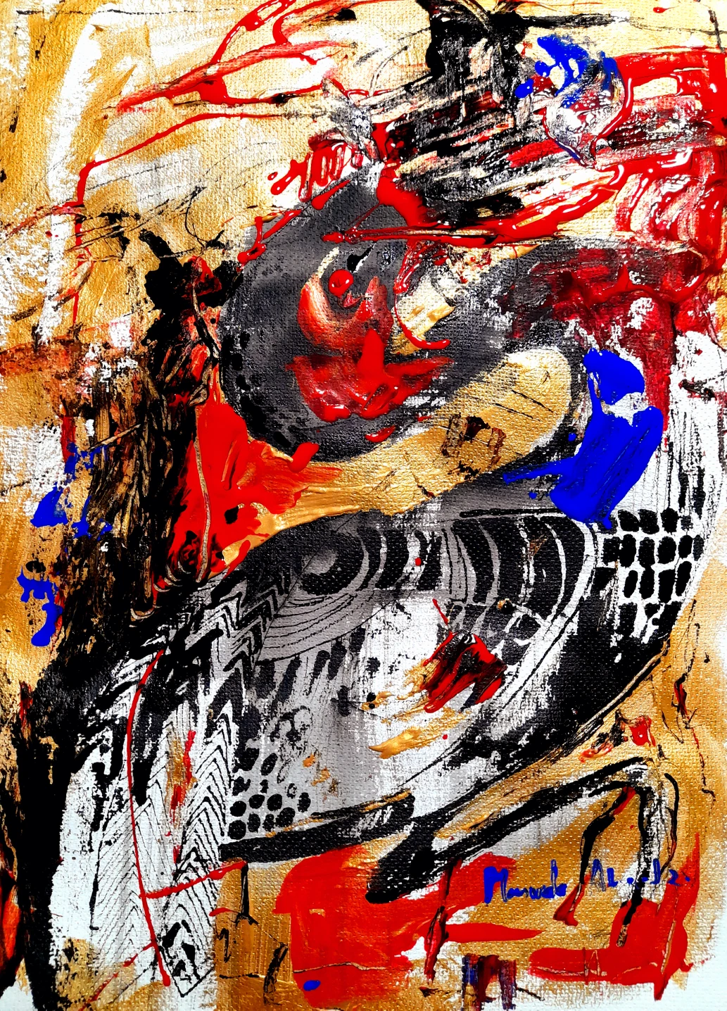 Eunice painting acrylic - photo 3