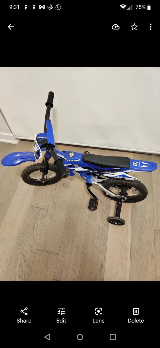 Yamaha 12" Moto BMX Bike, Blue - photo 3
