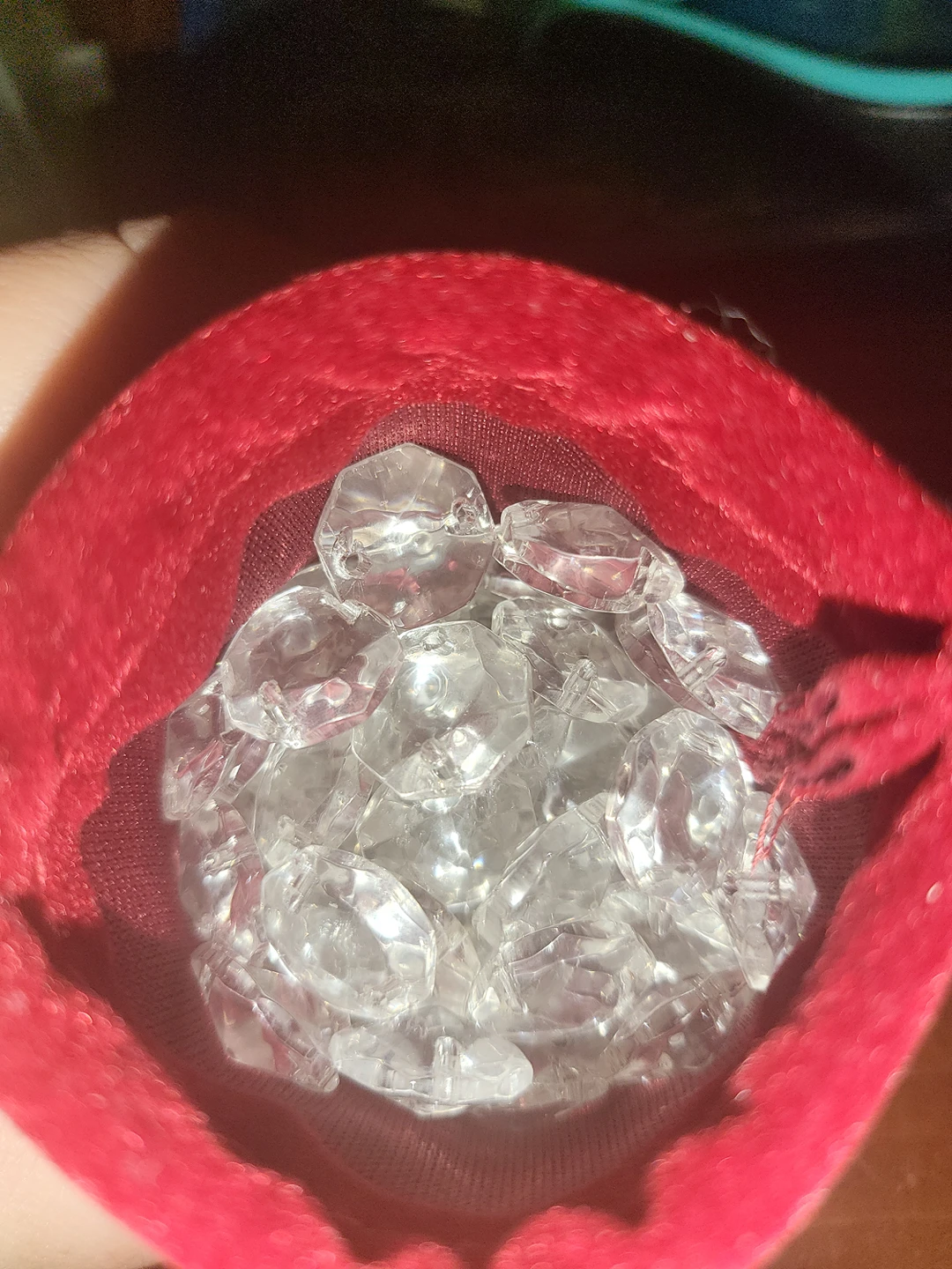 glass prisms from a vintage chandelier, Christmas DIY image indicator(7)