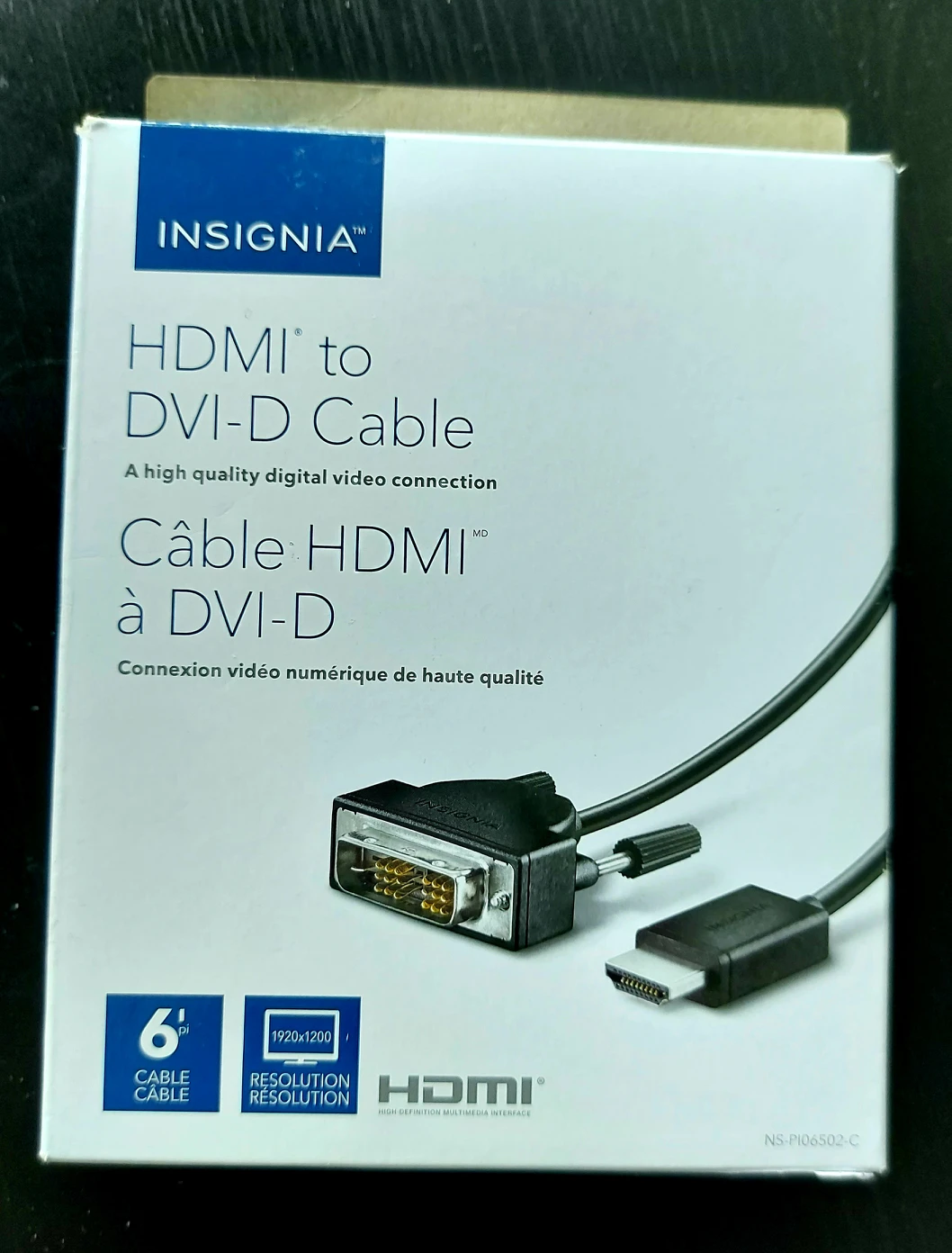 INSIGNIA HDMI TO DVI CABLE