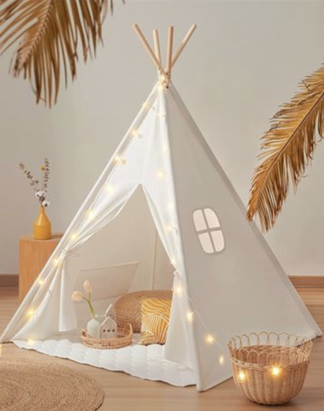 Tiny Land kids tent with lights and padded mat thumbnail