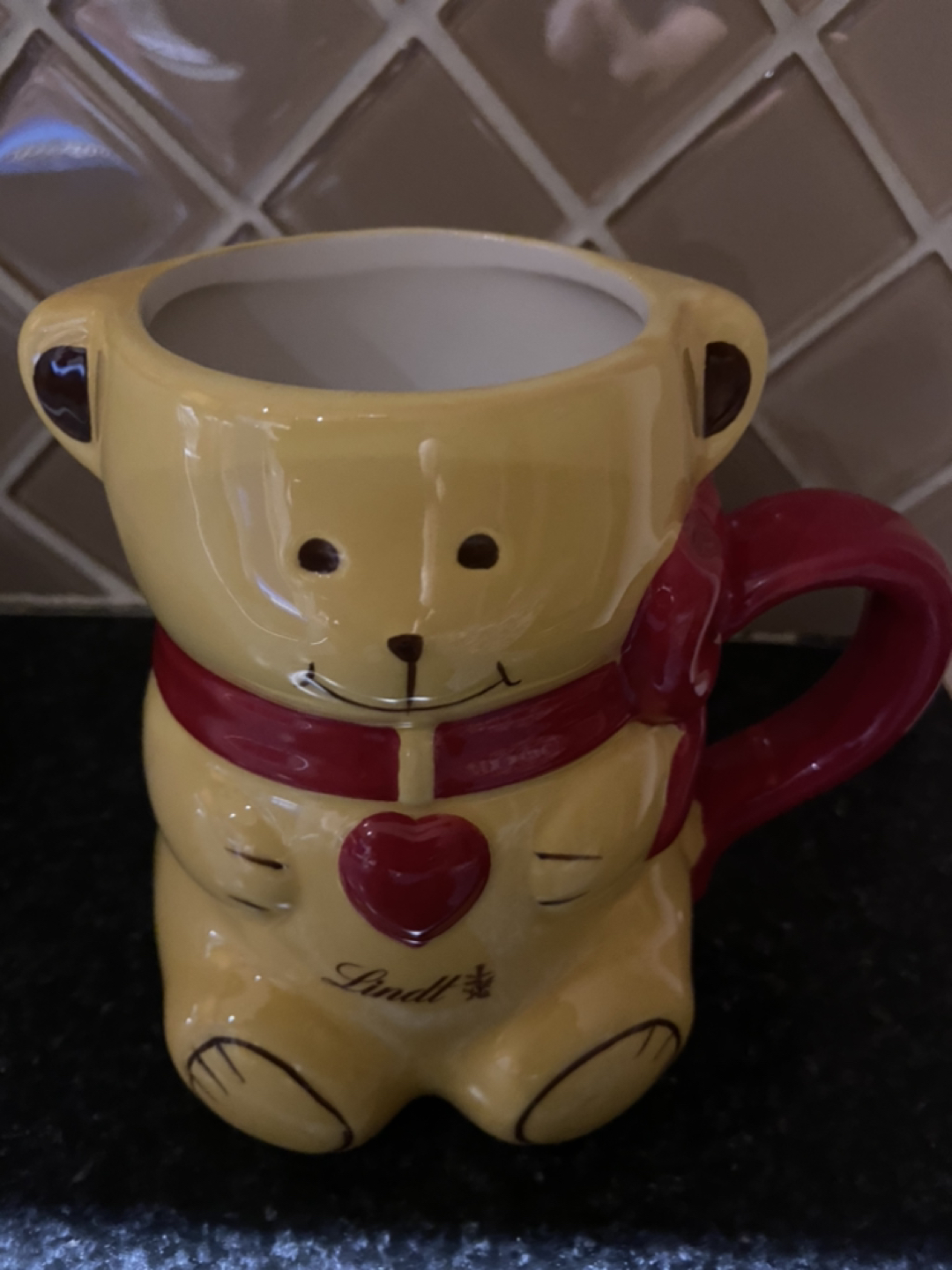 #freecycle  cute Lindt bear mug