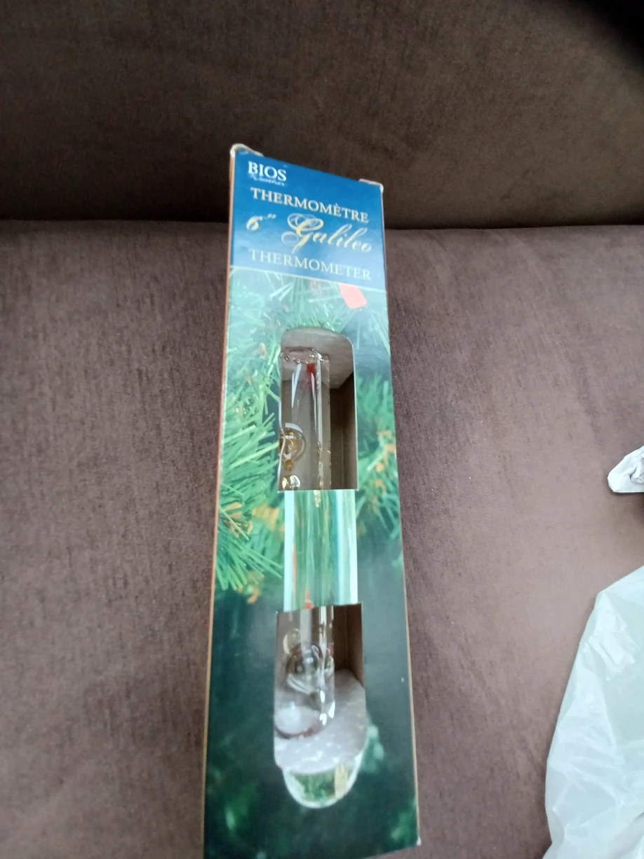 💝🎄new in box Gallileo thermometer Christmas ornament 🎄 image indicator(2)