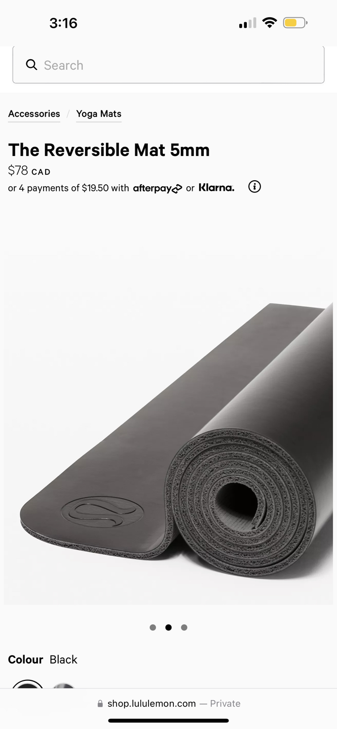 Lululemon yoga mat