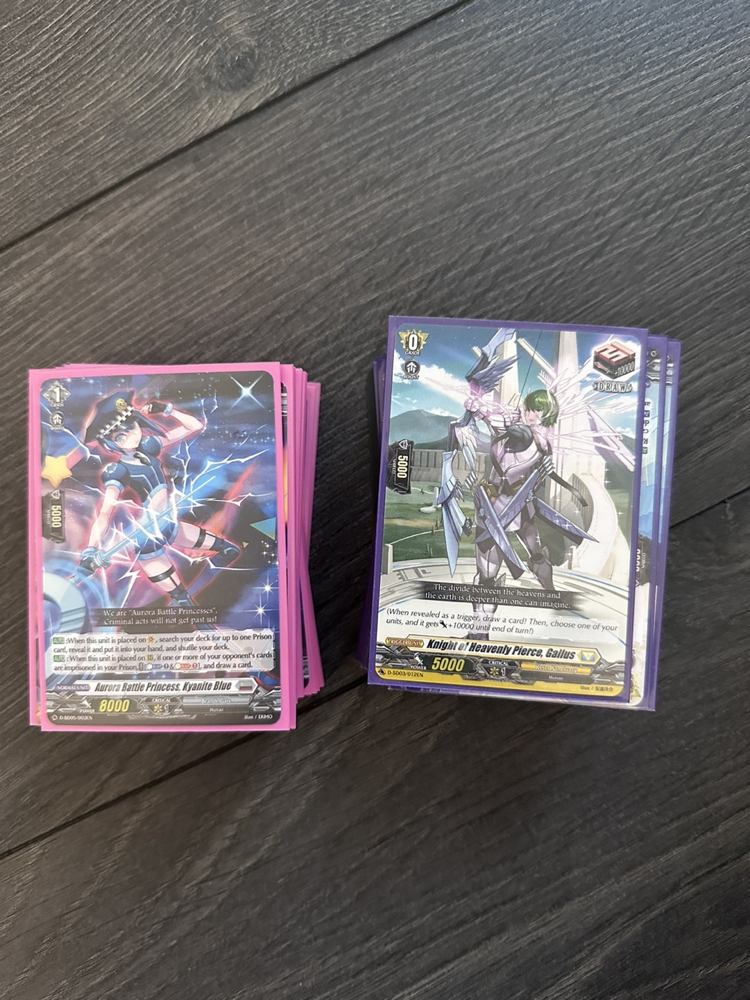 Vanguard cards- 2decks with ultra pro sleeves thumbnail