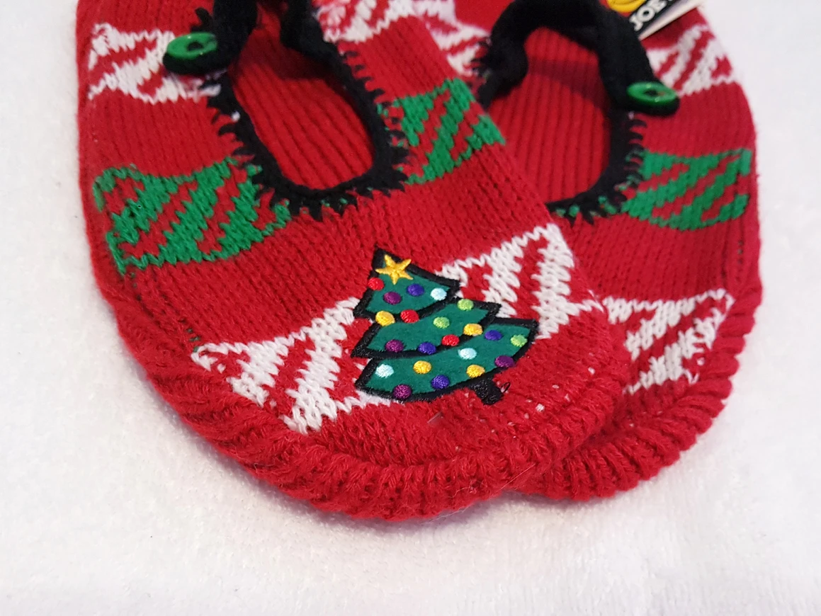 NEW Joe Boxer Christmas Holiday NON-SLIP slipper socks image indicator(3)