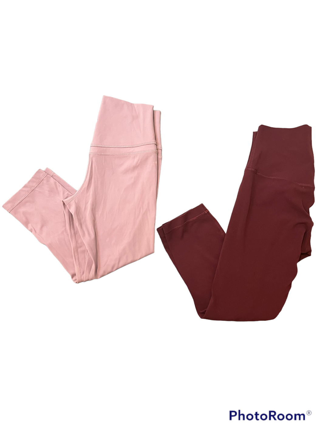Size 4- 2 pair Lulu Lemon Yoga pants 25” cropped thumbnail