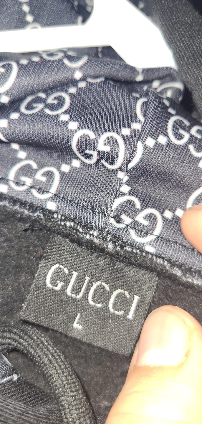 Black Gucci Hoodie Size Large mens image indicator(2)
