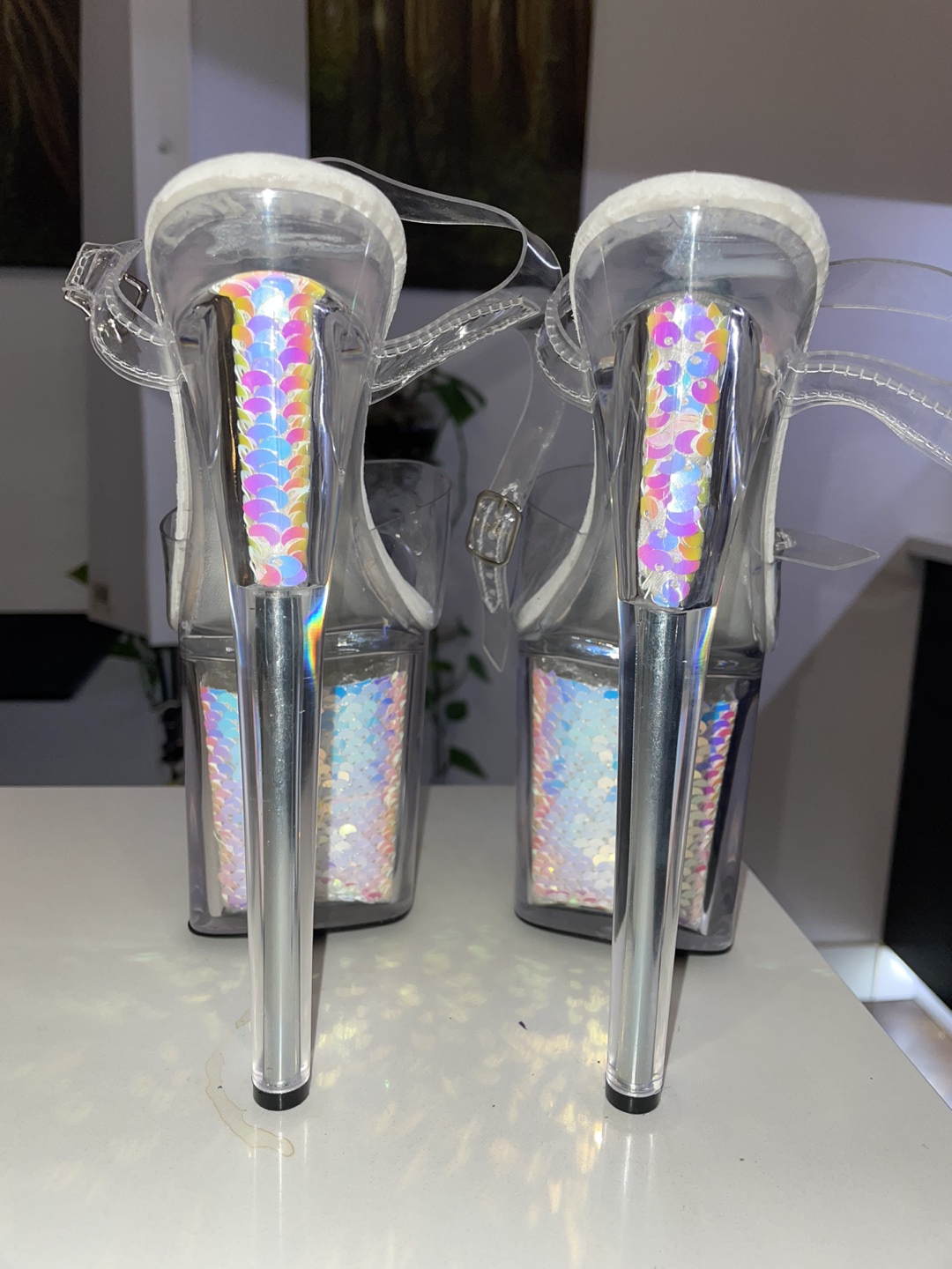 New mermaid holographic pole heels - photo 3