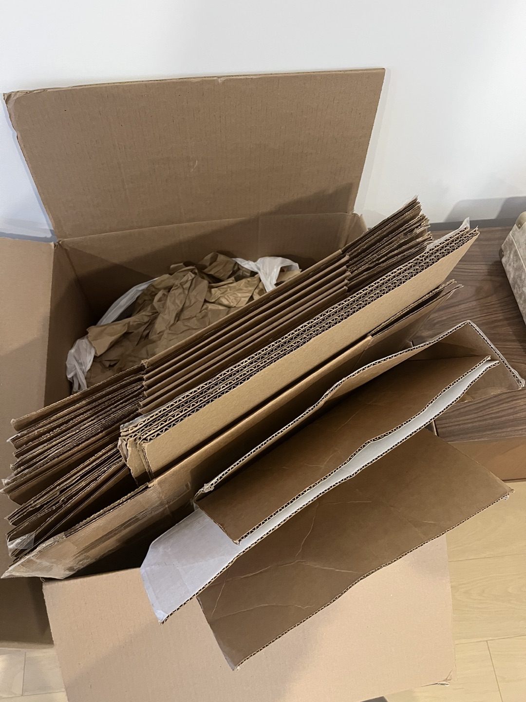 Moving boxes, bubble wrap, and packing paper #freecycle