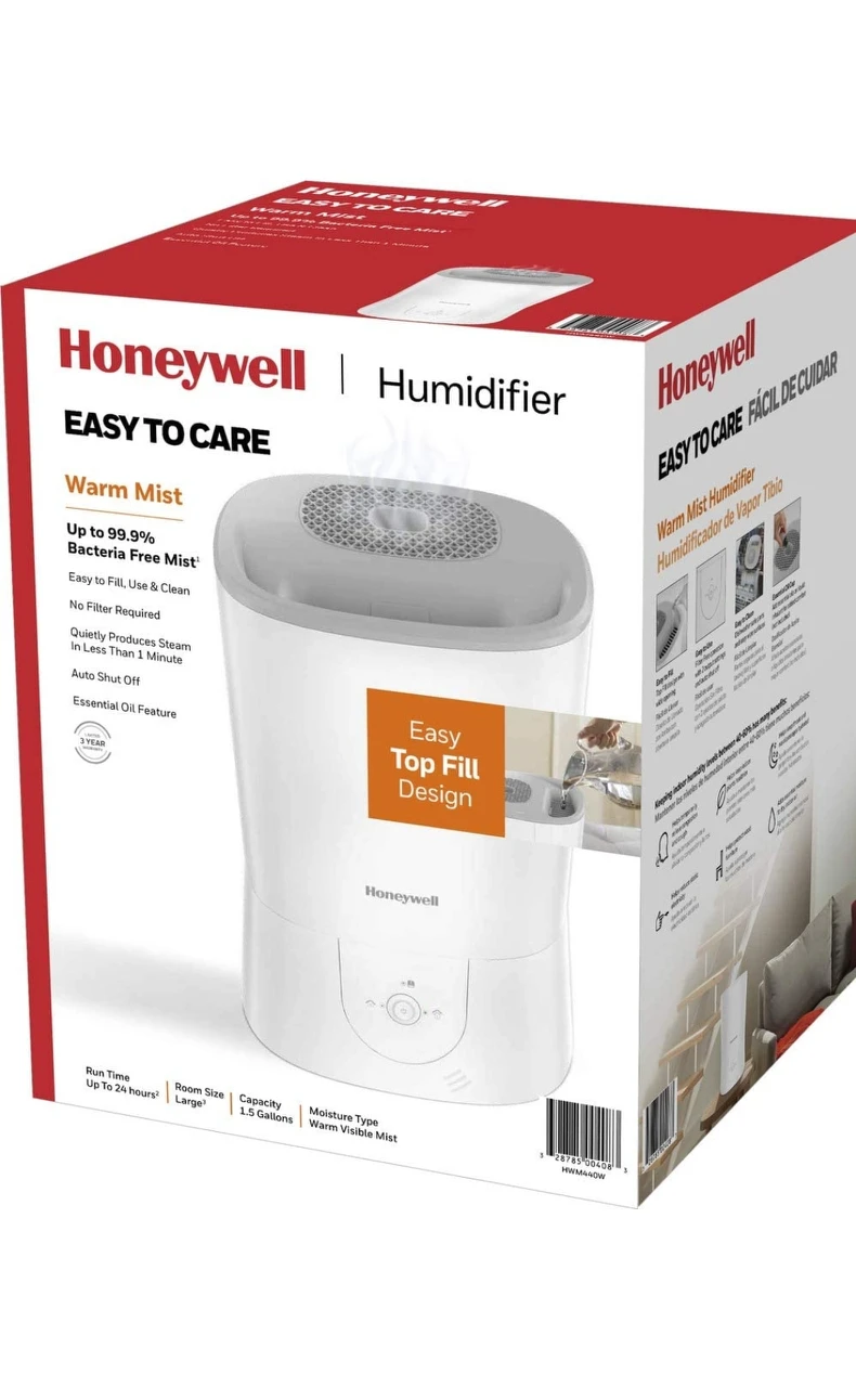 Honeywell HWM440WC Top Fill Easy to Care Warm Mist Humidifier - photo 5