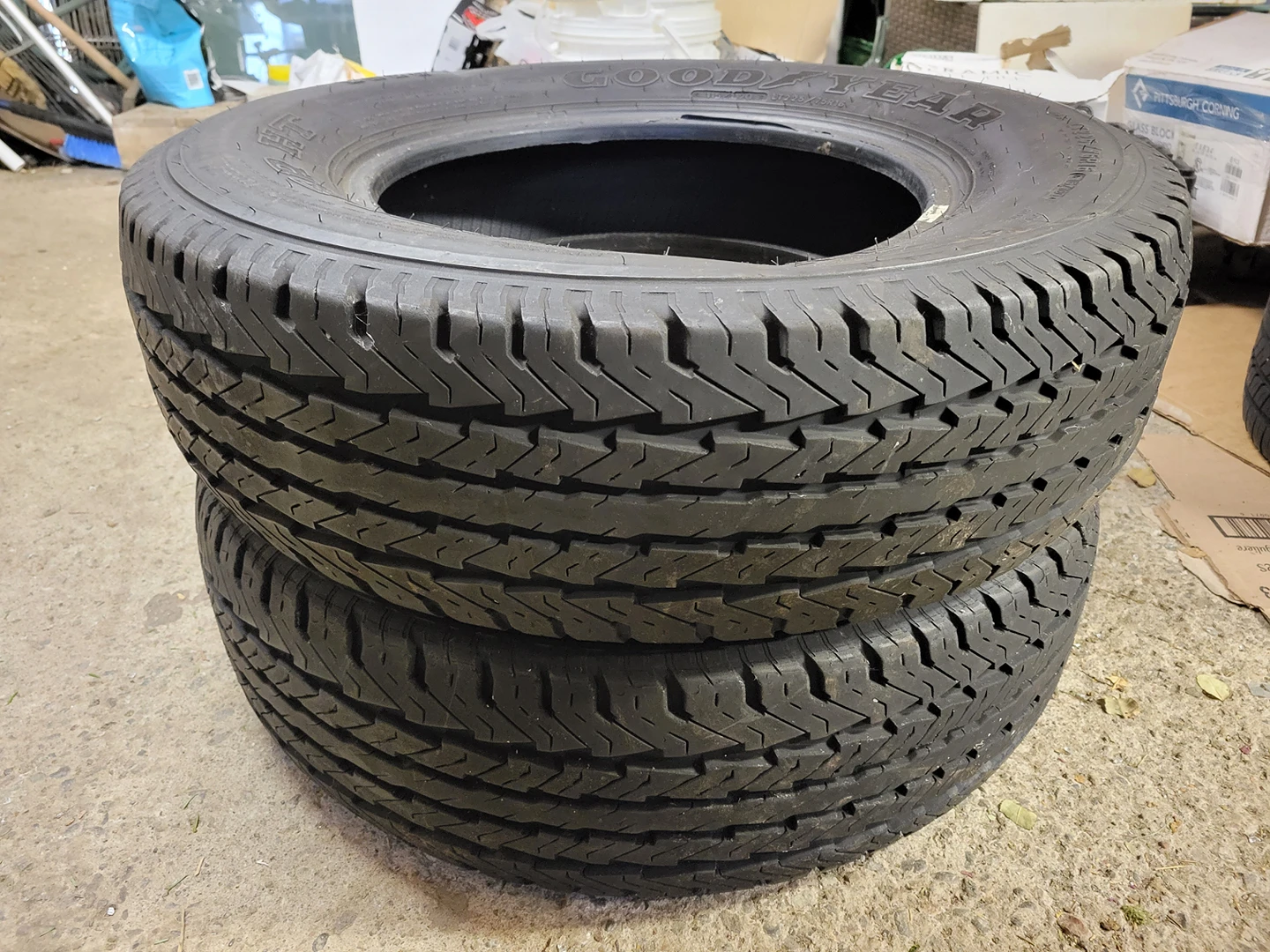TIRE PAIR – Goodyear Wrangler HT - All-Weather – LT 225/75/ R16 thumbnail