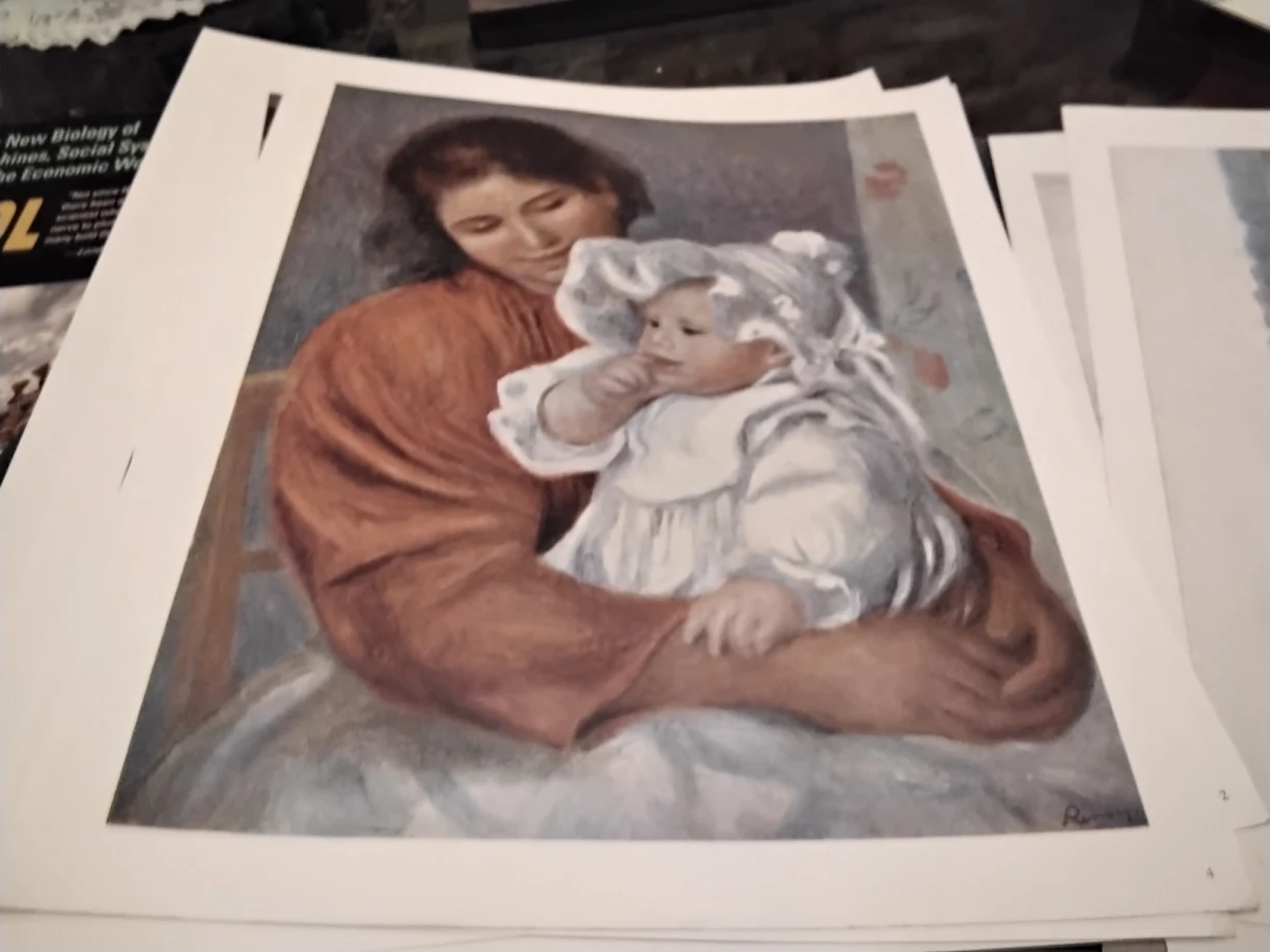 VINTAGE 1950-60S RENOIR 5 SKIRA COLOR PRINTS image indicator(5)