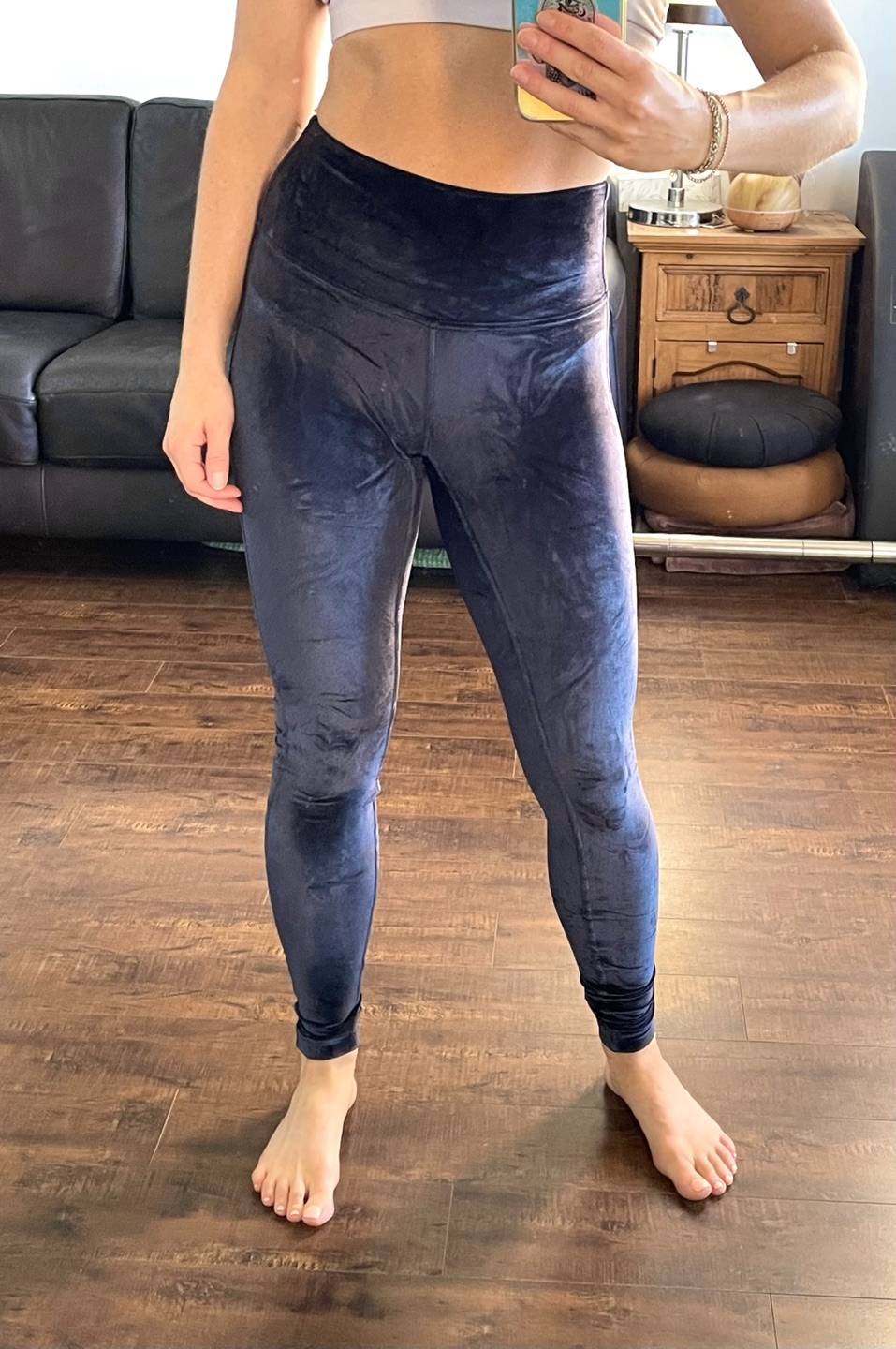 Lululemon black velvet leggings - photo 2