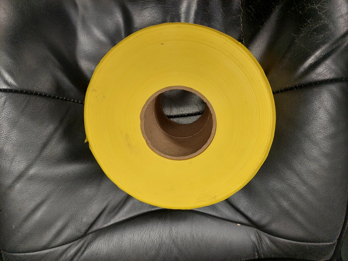 Yellow 6-in plastic Caution Electric Line Buried Below tape roll - photo 3